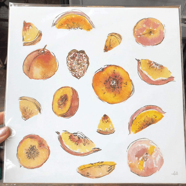 Peaches print